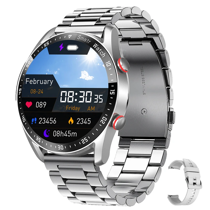 ECG+PPG Bluetooth Smart Watch, Laser Health Blood Pressure, Fitness Sports Watches Man Sports, Waterproof Smartwatch