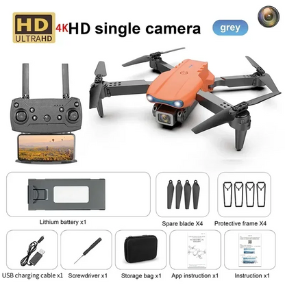 E99 8K HD Camera, Remote Control Drones, Foldable Quadcopter, Optical Flow Positioning, Aerial Photography Remote Control Drone