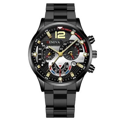 Fashion Stainless Steel Watches Luxury Quartz, Luminous Clock, Casual Watch Reloj Hombre